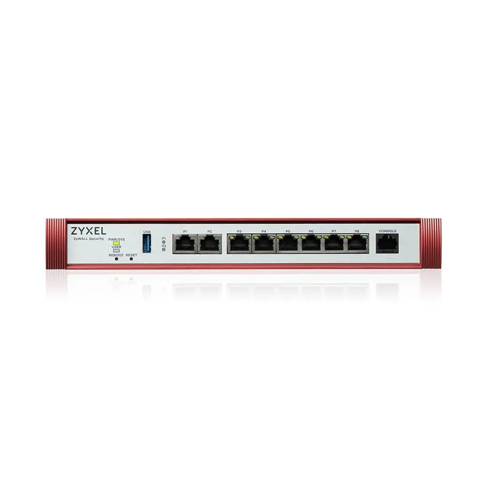 Защитна стена, ZyXEL USG FLEX 200 H, User-definable ports with 2*2.5G & 6*1G, 1*USB, with 1 YR Entry Defense Pack - image 1
