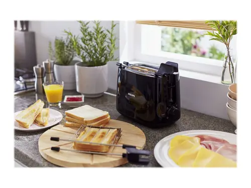 PHILIPS Toaster Viva Collection 8 setări Auto off negru - 3
