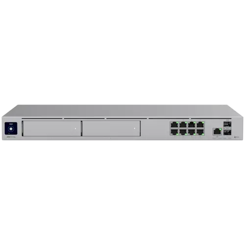 Ubiquiti Cloud Gateway για τοποθέτηση σε rack με απόδοση 10 Gbps, εξισορρόπηση φορτίου multi-WAN και δύο θέσεις δίσκων NVR, σχεδιασμένο για μεγάλες - 1