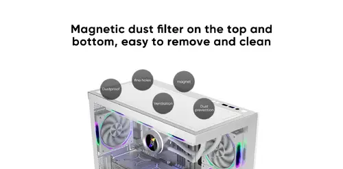 1stPlayer кутия Case mATX - MIKU Mi5 Black - image 11