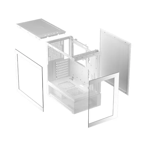1stPlayer carcasă Case ATX - MIKU Mi7-A White - Ventilatoare inversate incluse - 9