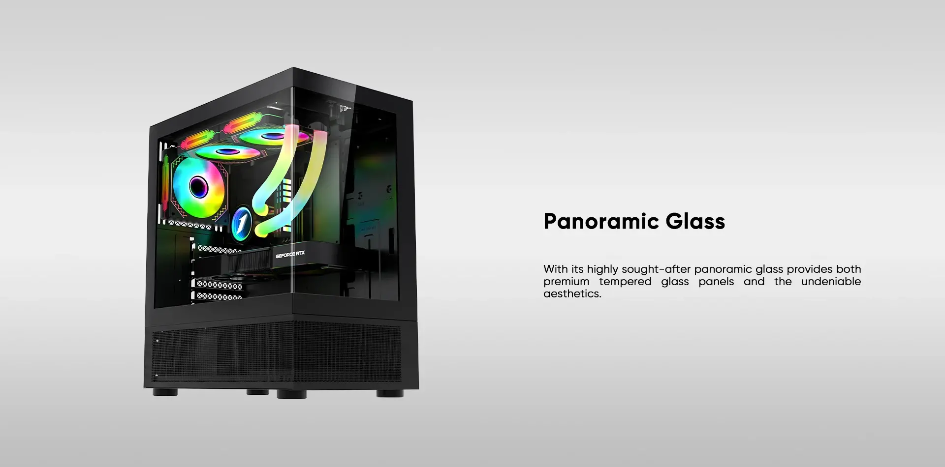 1stPlayer кутия Case ATX - MIKU Mi7-A Black - Reversed fans included - image 6