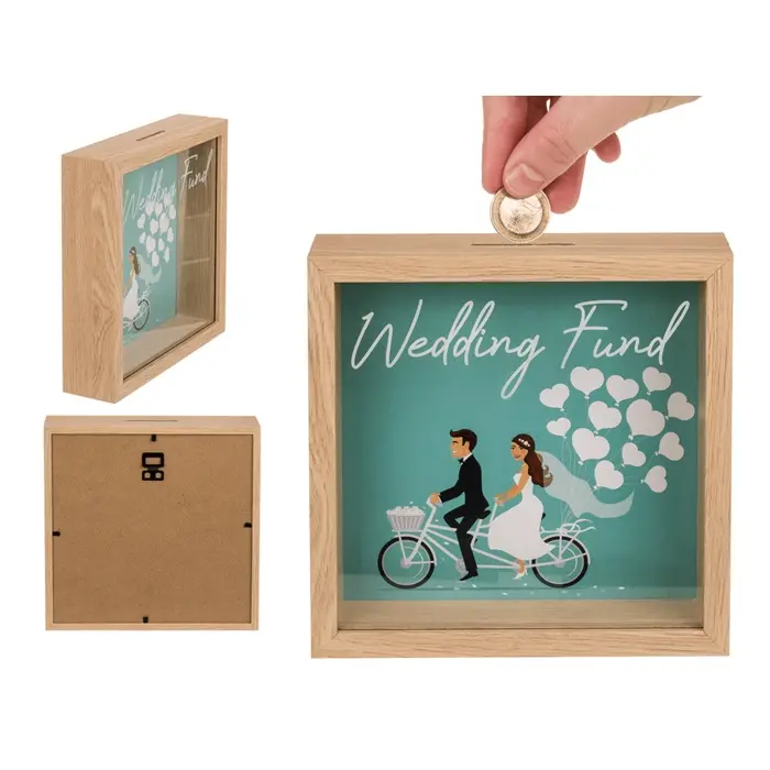 Pușculiță din lemn Wedding Fund