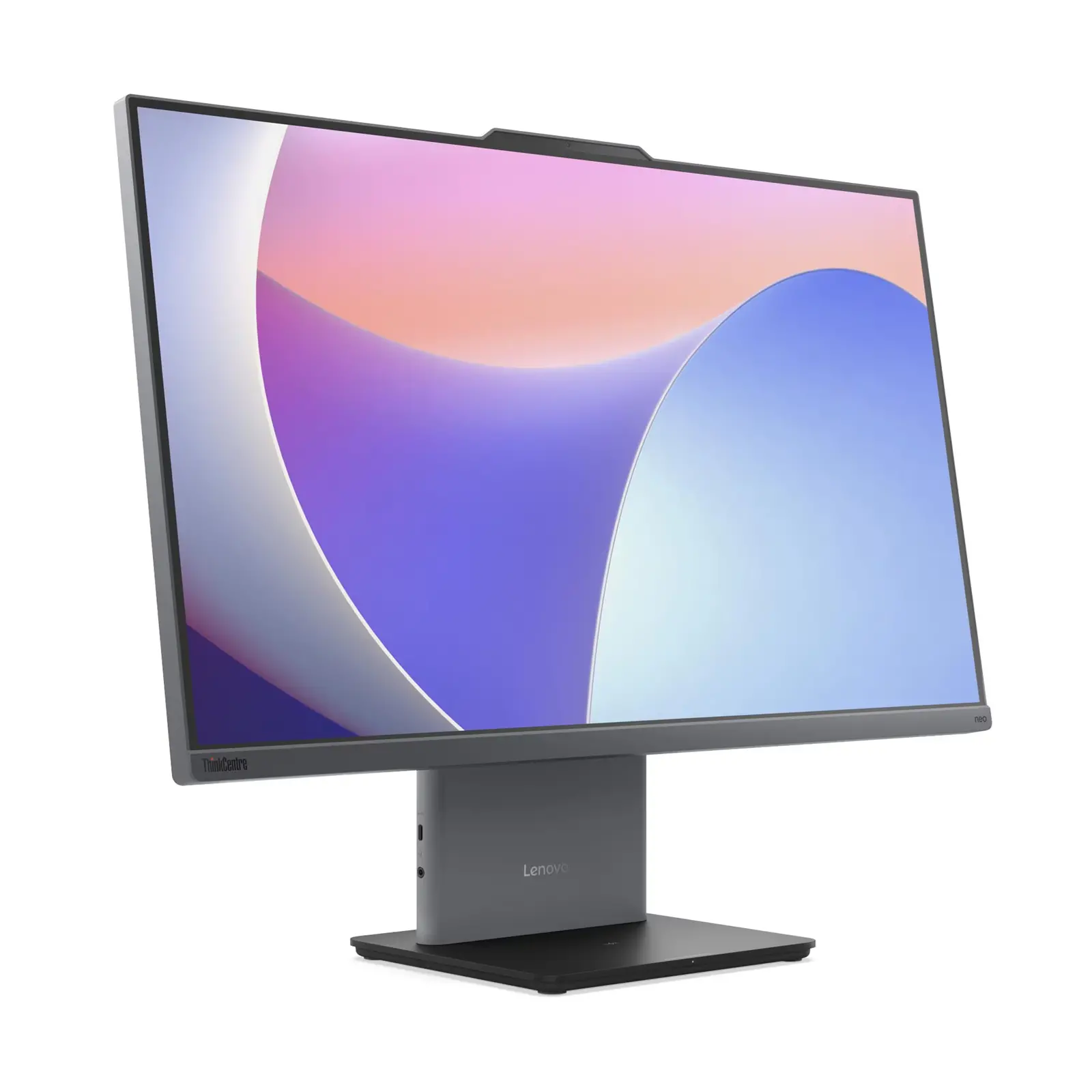 Настолен компютър - всичко в едно, Lenovo ThinkCentre neo 50a 27 G5 AIO Intel Core i5-13420H (up to 4.6GHz, 12MB), 16GB DDR5 5200MHz, 512GB SSD, 27" FHD (1920x1080) IPS AG, Intel UHD Graphics, WLAN, BT, 5MP Cam, KB, Mouse, Luna Grey, Monitor Stand, DOS, 3Y Onsite - image 1