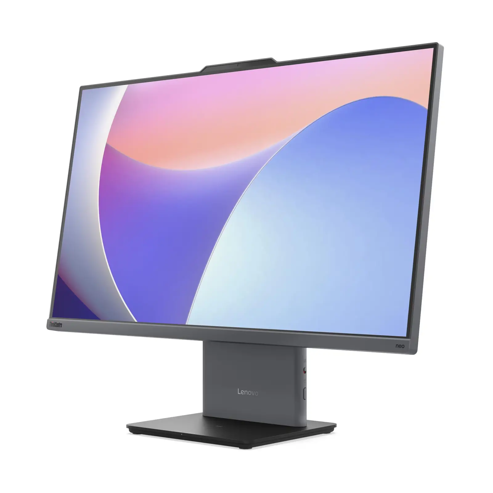 Настолен компютър - всичко в едно, Lenovo ThinkCentre neo 50a 27 G5 AIO Intel Core i5-13420H (up to 4.6GHz, 12MB), 16GB DDR5 5200MHz, 512GB SSD, 27" FHD (1920x1080) IPS AG, Intel UHD Graphics, WLAN, BT, 5MP Cam, KB, Mouse, Luna Grey, Monitor Stand, DOS, 3Y Onsite - image 2