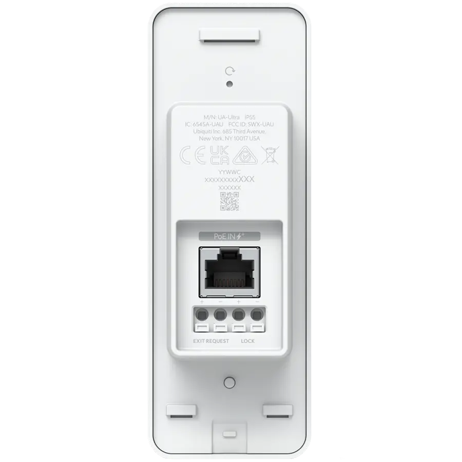 Ubiquiti Access Ultra Tamper-resistant access reader with a built-in hub for complete, single-door entry control from one device, Lock terminal (12V/1A), Exit request input - image 1