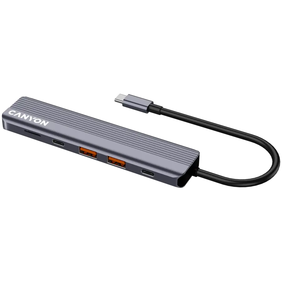 CANYON hub DS-17 6in1 4k USB-C Grey - image 4