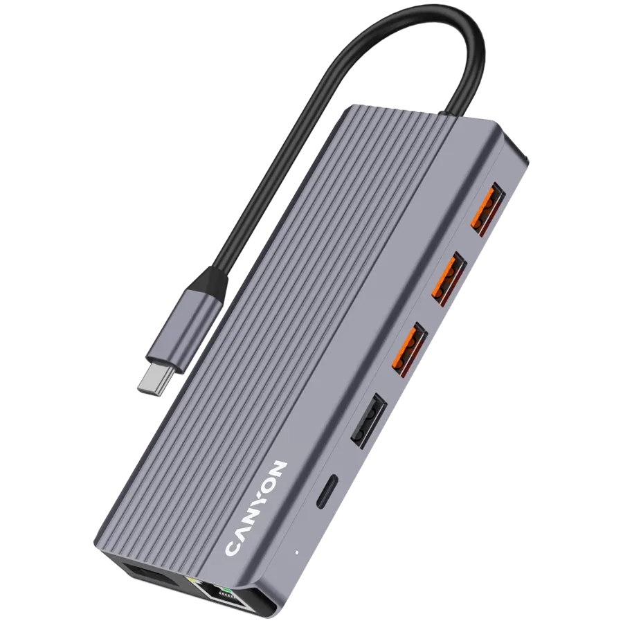 CANYON hub DS-16 13in1 4k USB-C Grey - image 1