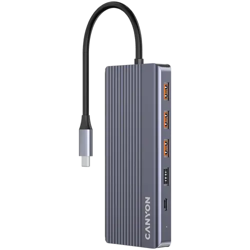 CANYON hub DS-16 13in1 4k USB-C Grey