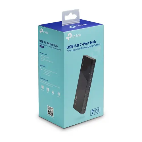 Хъб TP-LINK UH700, 7 USB 3.0 порта, 3 порта за зареждане, външно захранване - image 4