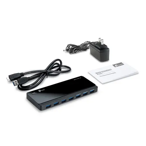 Хъб TP-LINK UH700, 7 USB 3.0 порта, 3 порта за зареждане, външно захранване - image 5