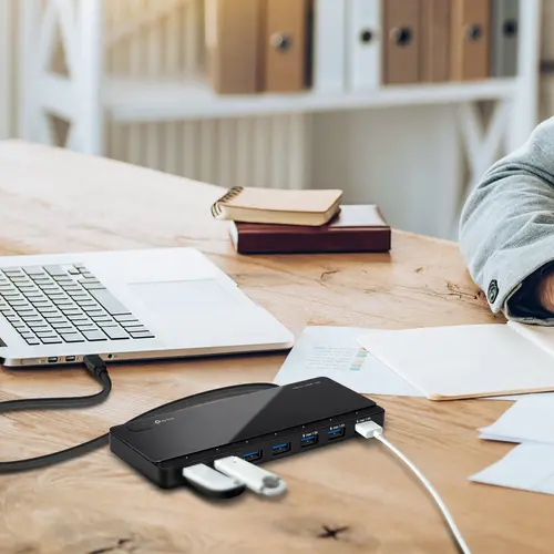 Хъб TP-LINK UH700, 7 USB 3.0 порта, 3 порта за зареждане, външно захранване - image 6
