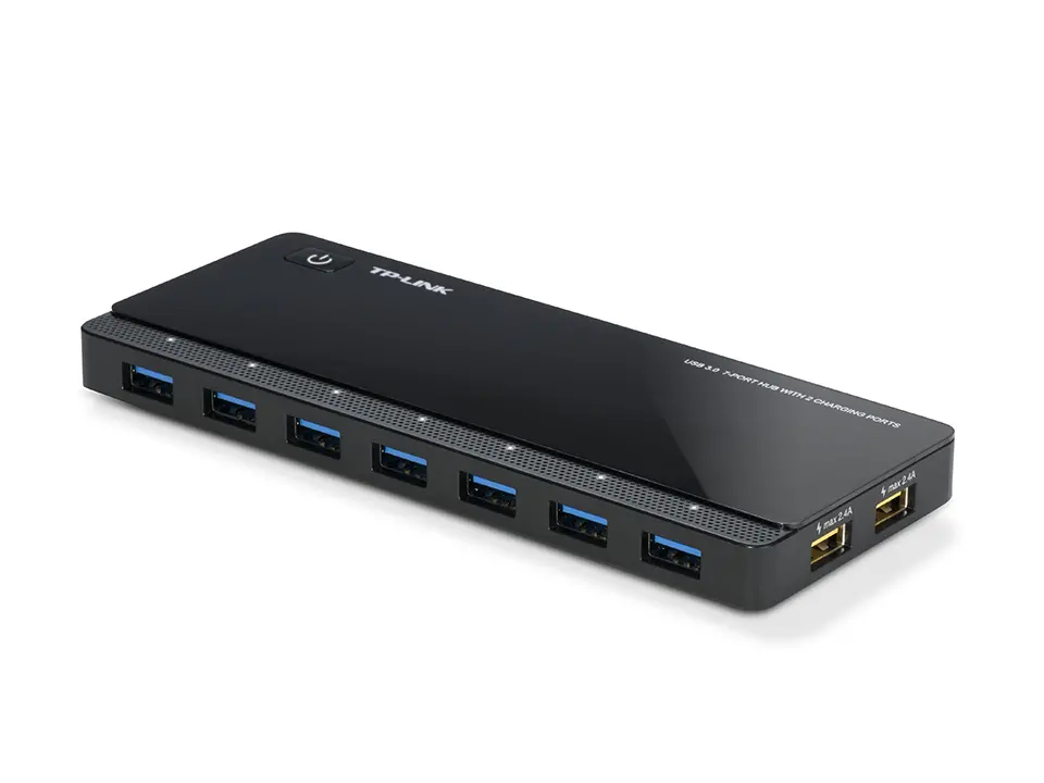 Hub TP-LINK UH720, 7 porturi USB 3.0, 2 porturi de încărcare, alimentare externă - image 1