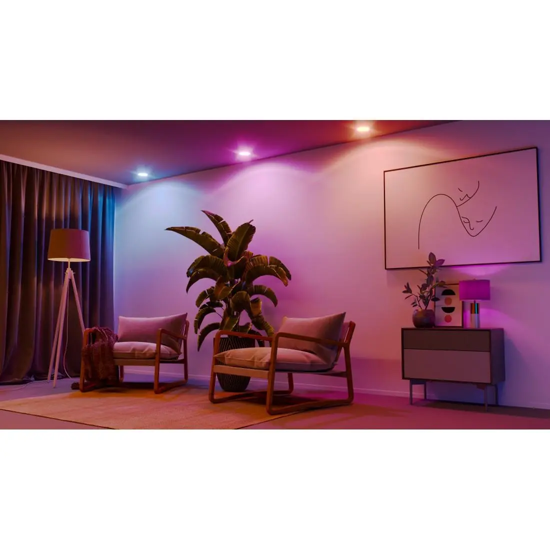 HAMA Bec LED Smart WLAN, GU10, Matter, 4,9 W, RGBW, 176642 - image 1