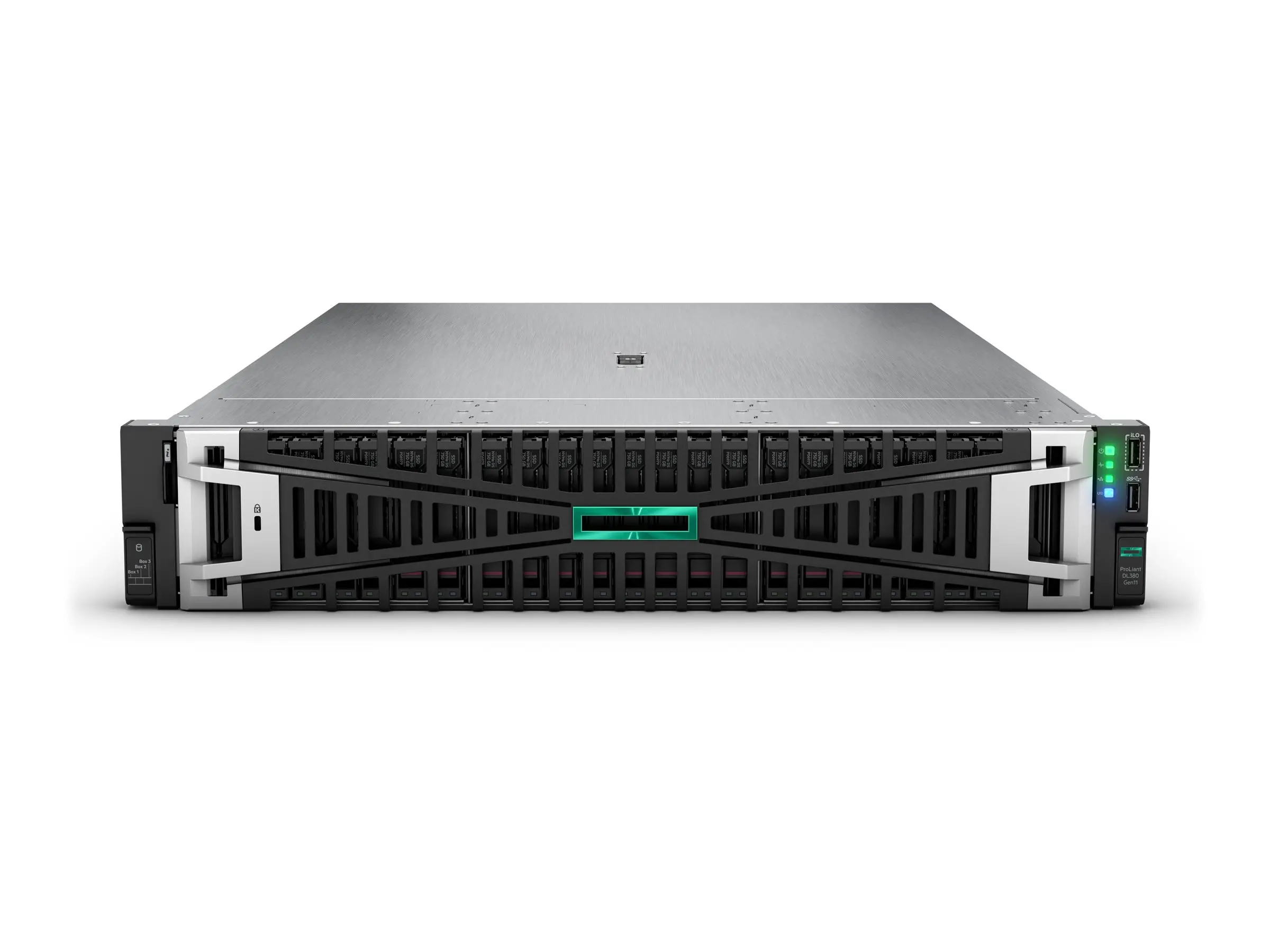 Сървър, HPE DL380 G11, Xeon-S 4510, 2x 32GB-R, 8SFF, MR408i-o, 2x960GB SSD, 2x1000W PS EMEA Server - image 2