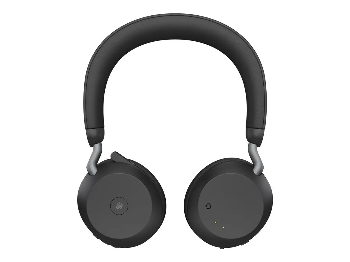 JABRA EVOLVE2 75, Link390a MS Stereo Black, EVOLVE2 75 headset Black MS, Link 380 BT adapter USB-A MS,1.2m USB-C to USB-A cable, carry pouch, warranty and warning (safety leaflets) - image 1