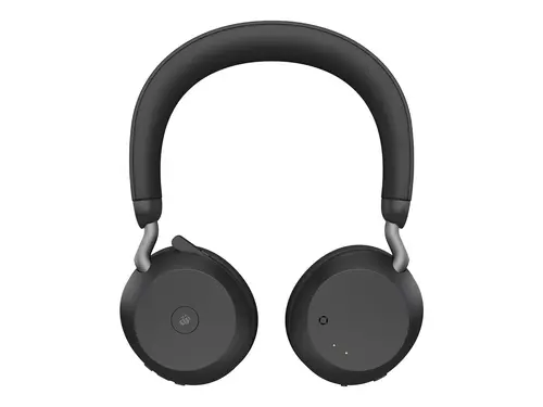 JABRA EVOLVE2 75, Link380a MS Stereo Black, EVOLVE2 75 headset Black MS, Link 380 BT adapter USB-A MS,1.2m USB-C to USB-A cable, carry pouch, warranty and warning (safety leaflets) - image 1