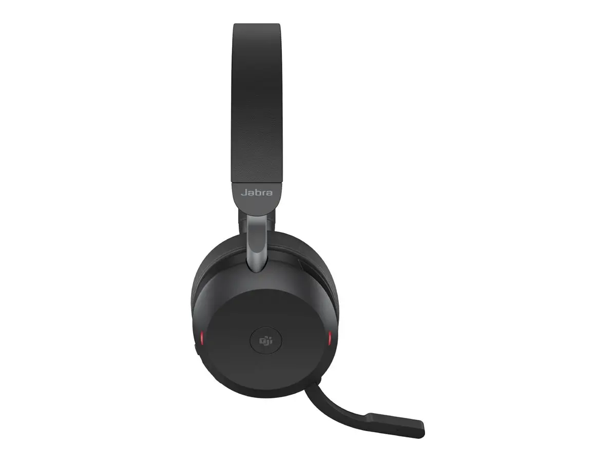 JABRA EVOLVE2 75, Link390a MS Stereo Black, EVOLVE2 75 headset Black MS, Link 380 BT adapter USB-A MS,1.2m USB-C to USB-A cable, carry pouch, warranty and warning (safety leaflets) - image 2