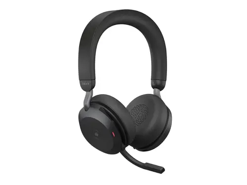 JABRA EVOLVE2 75, Link390a MS Stereo Black, EVOLVE2 75 headset Black MS, Link 380 BT adapter USB-A MS,1.2m USB-C to USB-A cable, carry pouch, warranty and warning (safety leaflets) - image 3