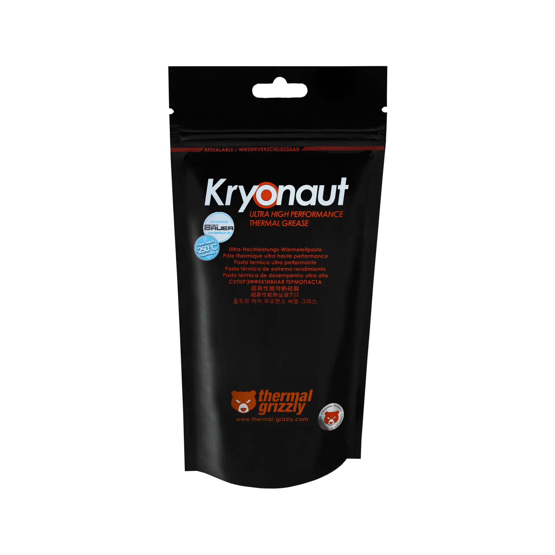 Термо паста Thermal Grizzly Kryonaut - 11.1g, Черен - image 3