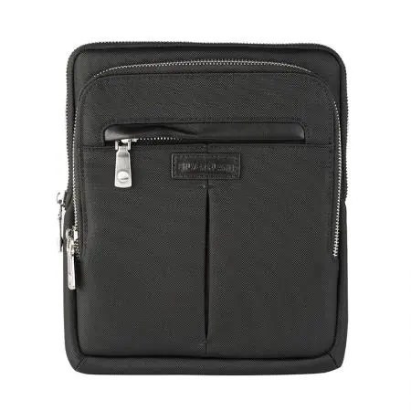 Geantă neagră pentru bărbați - SILVER FLAME