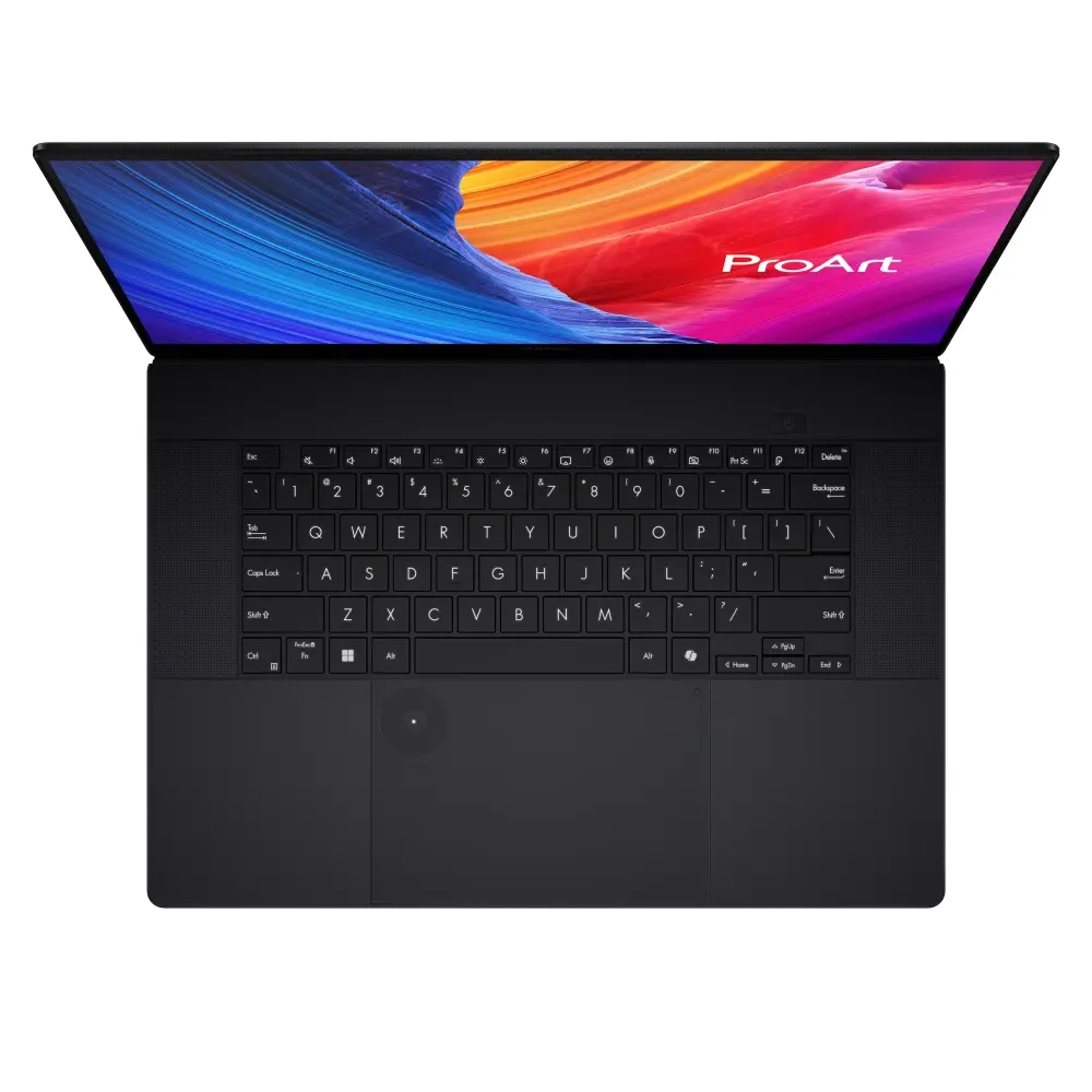 Лаптоп, Asus Studiobook,H7606WI-ME016X,AMD STRIX-12C/BGA ,16" WQUXGA (3840X2400) 16:10  OLED 16:10  Touch, DDR5 64 GB (32*2), 2TB PCIEG4, RTX 4070  8GB, WiFi 6e, Win 11 Pro, HAPTIC TOUCHPAD, Black - image 1