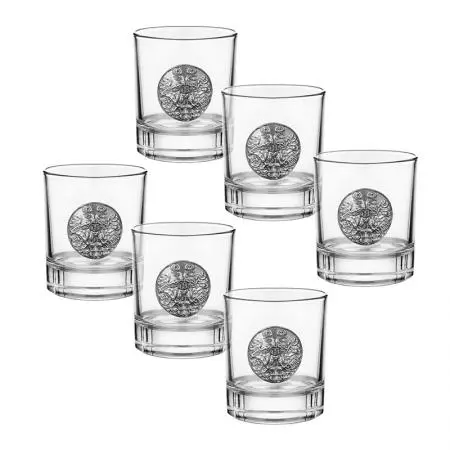 Set 6 pahare de whisky - vultur bicefal