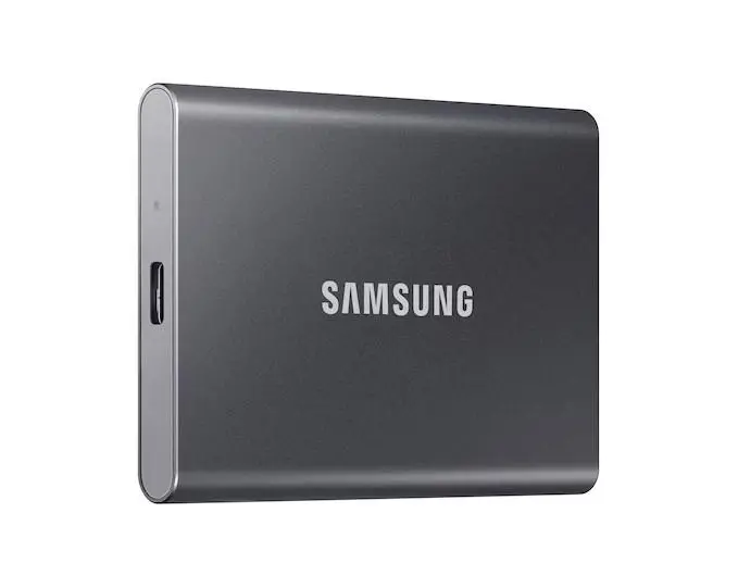 Твърд диск, Samsung Portable SSD T7 4TB, USB 3.2 Read 1050 MB/s Write 1000 MB/s, Titan Gray - image 1