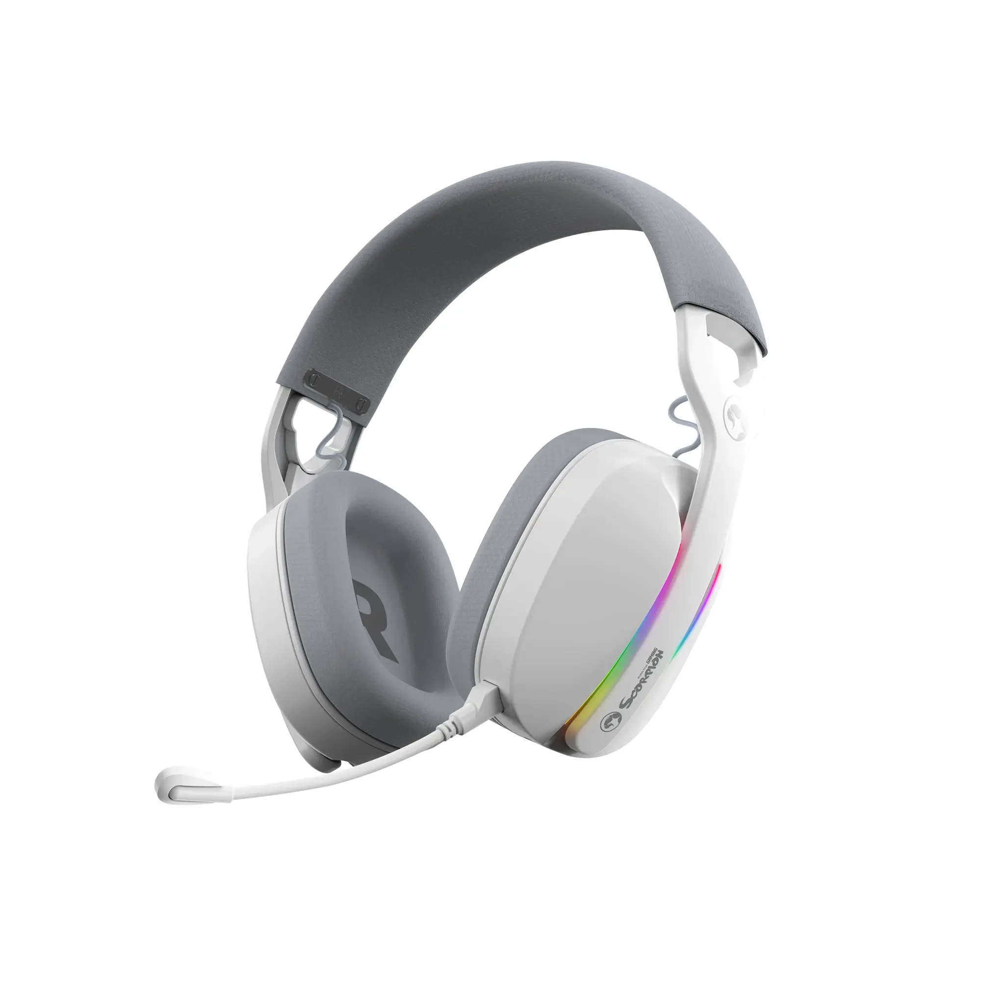 Marvo căști wireless de gaming Gaming Headphones Pulz 70W WH - Bluetooth, 2.4G - MARVO-HG9086W-WH