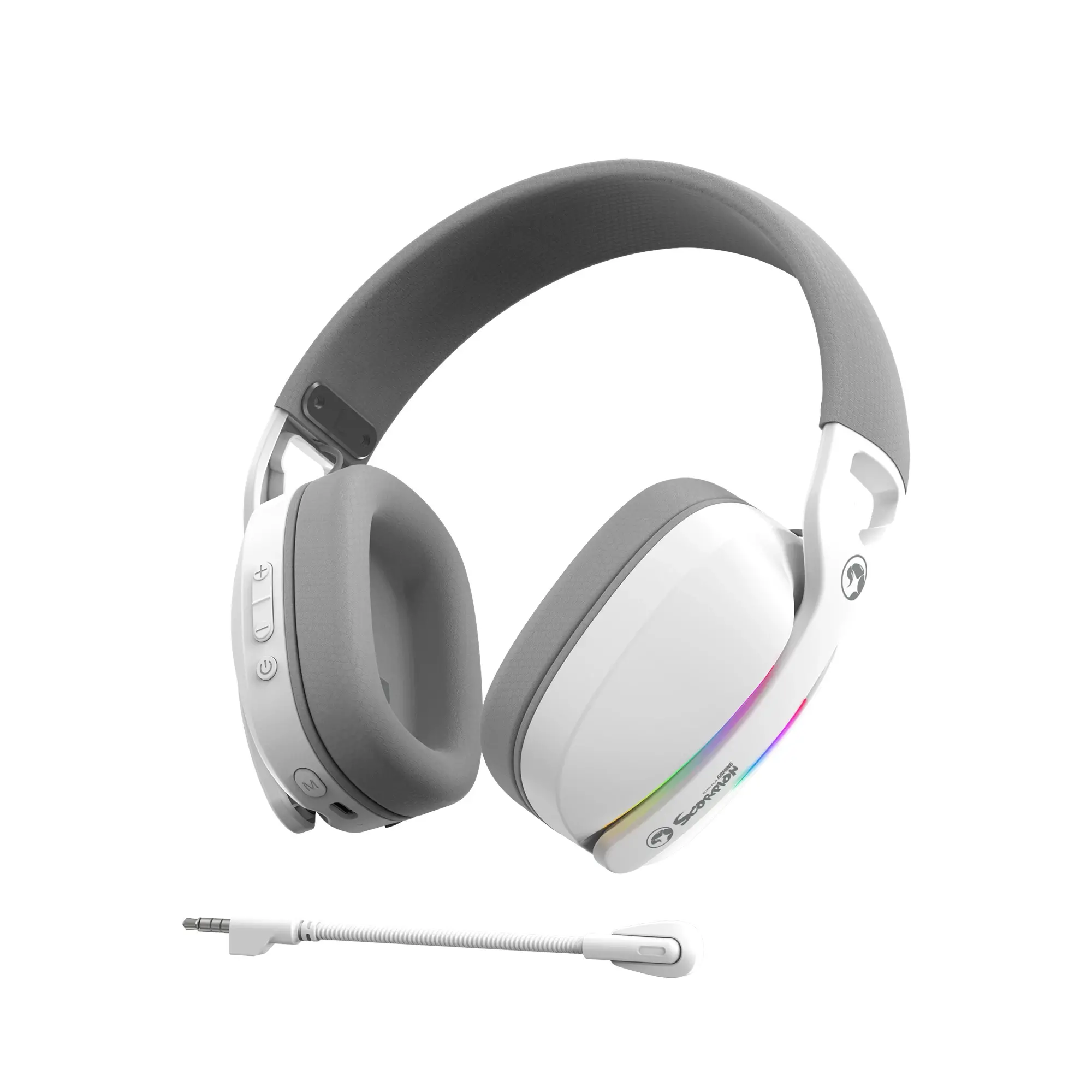 Marvo безжични геймърски слушалки Gaming Headphones Pulz 70W WH - Bluetooth, 2.4G - MARVO-HG9086W-WH - image 3