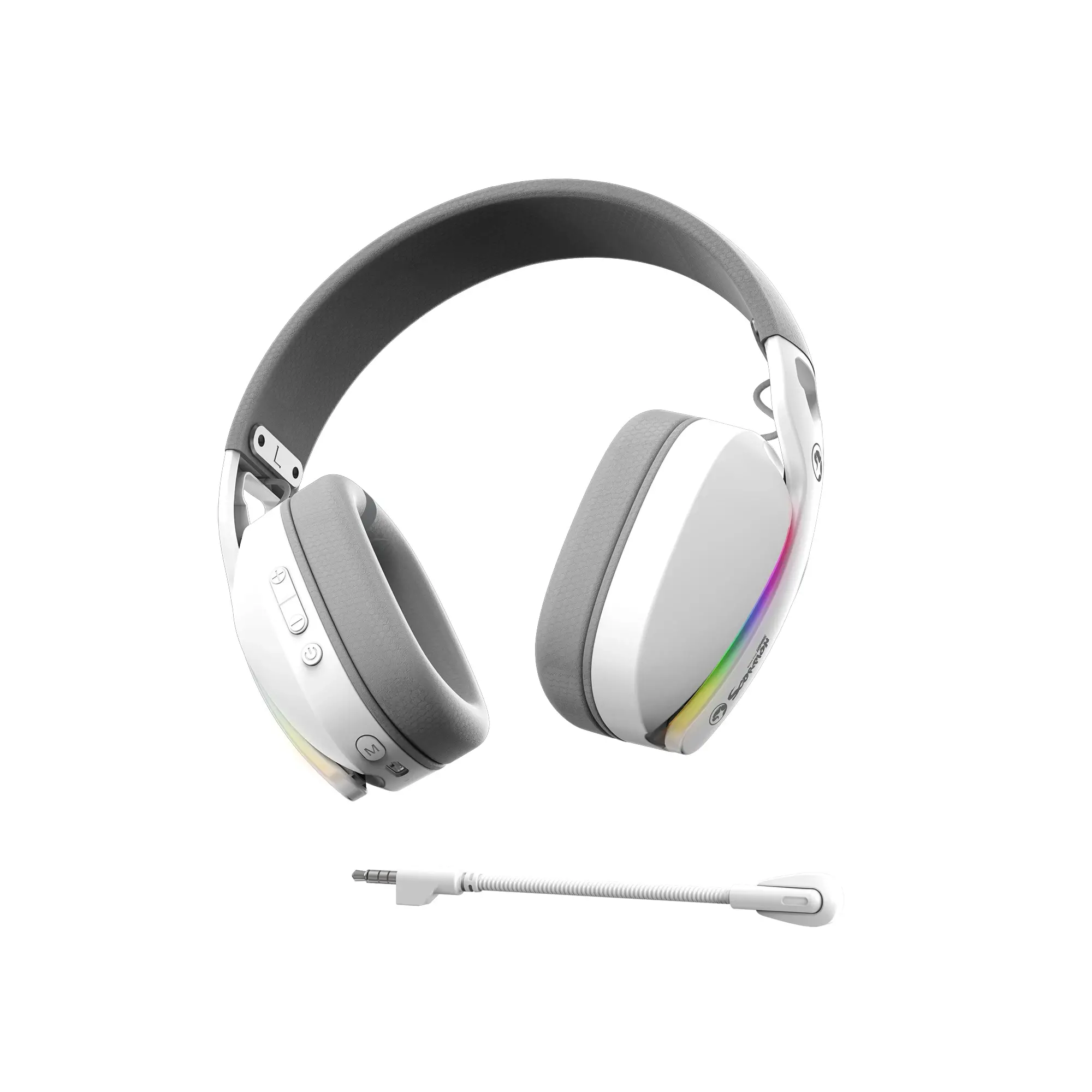 Marvo безжични геймърски слушалки Gaming Headphones Pulz 70W WH - Bluetooth, 2.4G - MARVO-HG9086W-WH - image 4