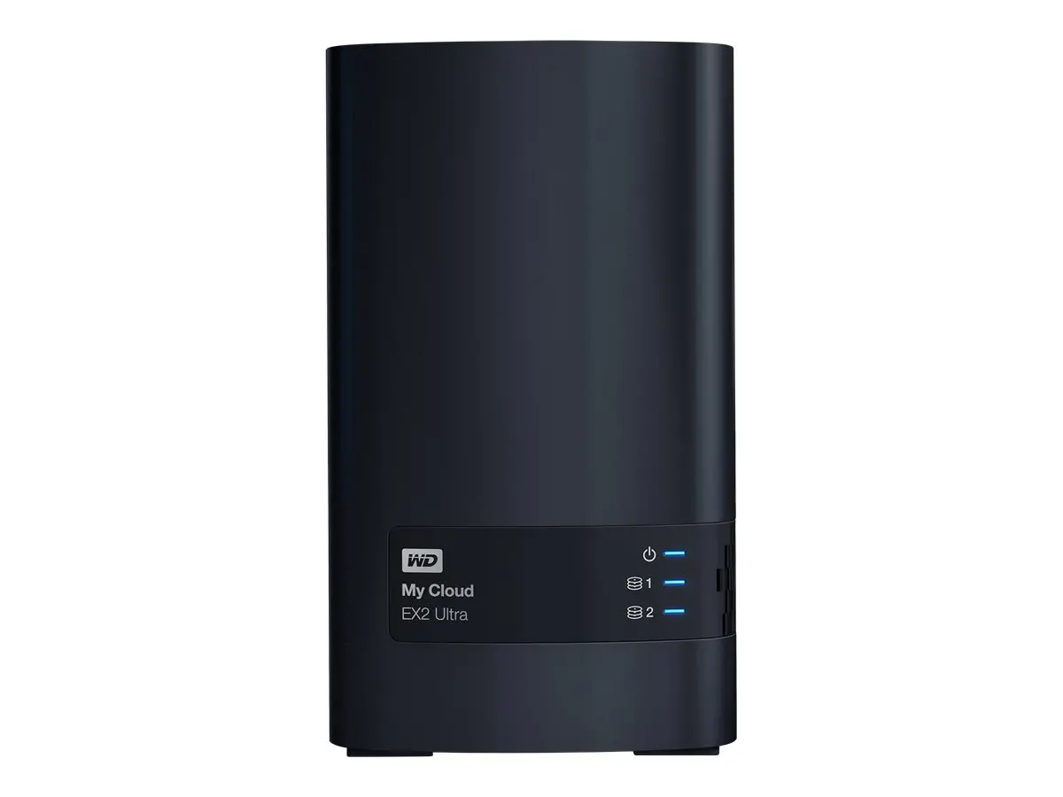 WD My Cloud EX2 Ultra NAS 0TB personal cloud storage case 2-bay Dual Gigabit Ethernet 1.3GHz CPU DNLA RAID1 NAS RTL - image 2