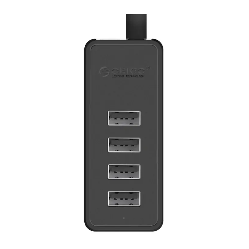 Orico хъб USB2.0 HUB 4 port - USB/Micro USB input, Black - W5P-U2-100-BK-EP - image 1