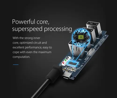 Orico hub USB2.0 HUB cu 4 porturi - intrare USB/Micro USB, negru - W5P-U2-100-BK-EP - 9