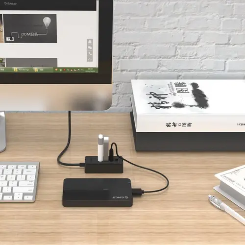 Orico hub USB2.0 HUB 4 porturi - intrare USB/Micro USB, negru - W5P-U2-030-BK-EP - 5