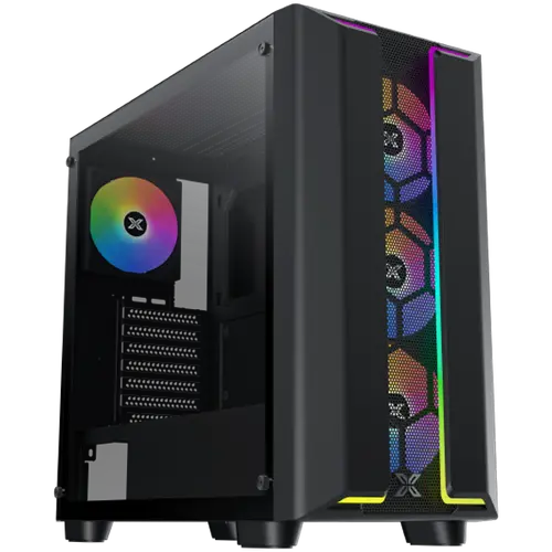 Gaming Y Pro, EN42249, BK,EATX,U3x1+U2x2,Dual ARGB LED Strip FP & Left TG,4PCS S20A & Galaxy II Fan Control Kit
