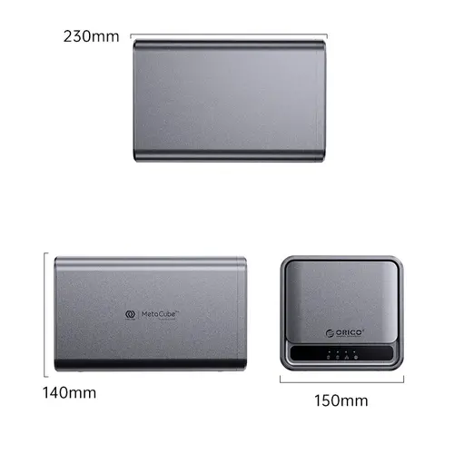 Orico NAS устройство Personal Cloud Storage MetaCube - TS200-EU-GY-BP - image 1