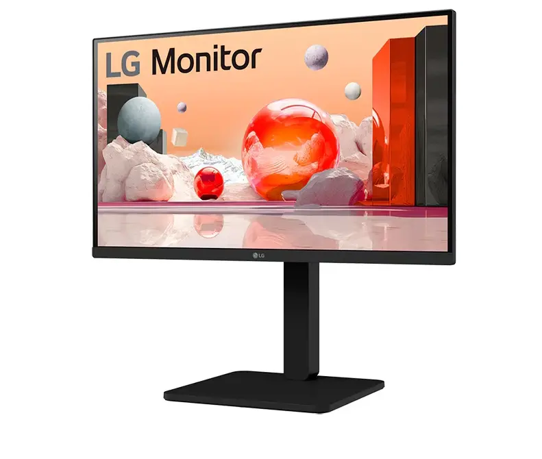 Монитор, LG 24BA550-B, 23.8" IPS LED AG, 200cd/m2, Full HD 1920x1080, 100Hz, sRGB 95% , D-Sub, Display Port, HDMI, USB 5 Gbps, Speaker 2W x 2, Tilt, Height, Swivel, Pivot, Reader Mode, LG Switch app, Black - image 2