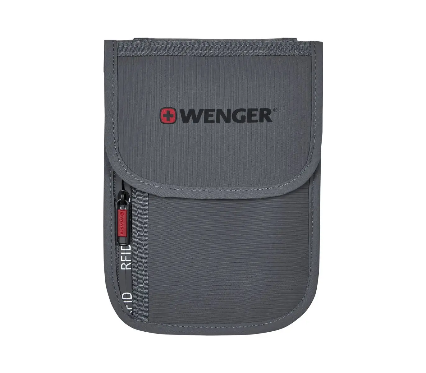 Θήκη λαιμού για ταξιδιωτικά έγγραφα Wenger Travel Document RFID Neck Pouch, γκρι