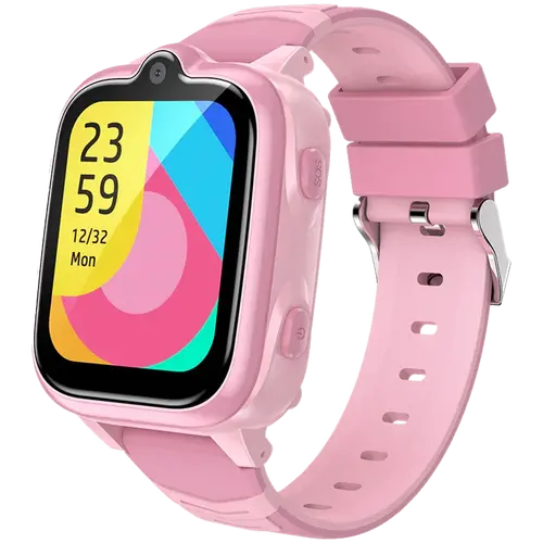 Blackview Z10, Kids Smart Watch, Pink, 1.83 inch IP67 Waterproof GPS Tracker 4G Video Calling, Location tracking, GPS+LBS+WiFi, SIM Card Slot, 4G Nano SIM, 680mAh Battery, Up to 2 Days of Standby, Magnetic Charging, 1GB RAM+8GB ROM, SOS Call button
