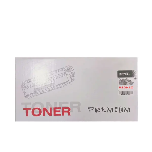 КАСЕТА ЗА BROTHER L2402D/L2442DW/L2445DW/L2447DW/L2460DN/L2865DW - HIGH CAPACITY - TN2590XL (TN-2590XL) - WITH CHIP / С ЧИП - Black - PN BT-TN2590XL - NEOMAX