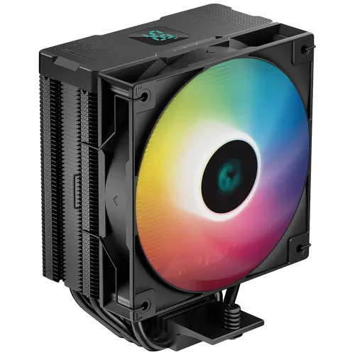 DeepCool AG400 DIGITAL ARGB, CPU Air Cooler, 1x120mm FK120 PWM FDB Fan, Addressable RGB LED, TDP 240W, 4 Heatpipes, Hydro Bearing, LGA1700/1200/1151/1150/1155, AMD AM5/AM4, 3Y, R-AG400-BKADMN-G-1