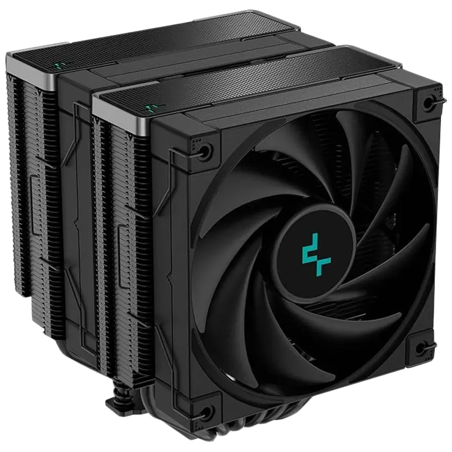 DeepCool AK620 Zero Dark, CPU Air Cooler, 1x120mm FK120 PWM FDB Fan, ARGB, 6 Heatpipes, Fluid Dynamic Bearing, LGA2066/2011-v3/2011/1700/1200/1151/1150/1155, AMD AM5/AM4, 3Y, R-AK620-BKNNMT-G-1 - image 1