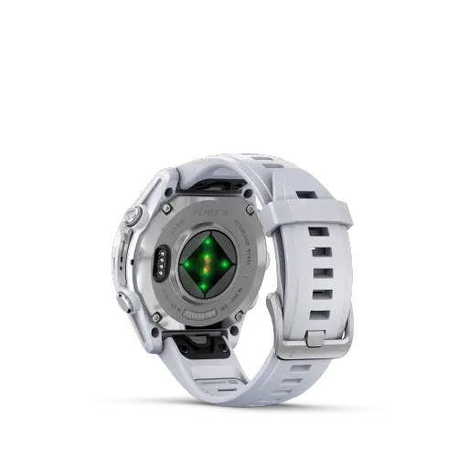 Garmin FĒNIX® 8 - 43 mm, AMOLED - FĒNIX® 8 - 43 mm, AMOLED - Silver cu curea din silicon Whitestone 010-02903-00 - 5