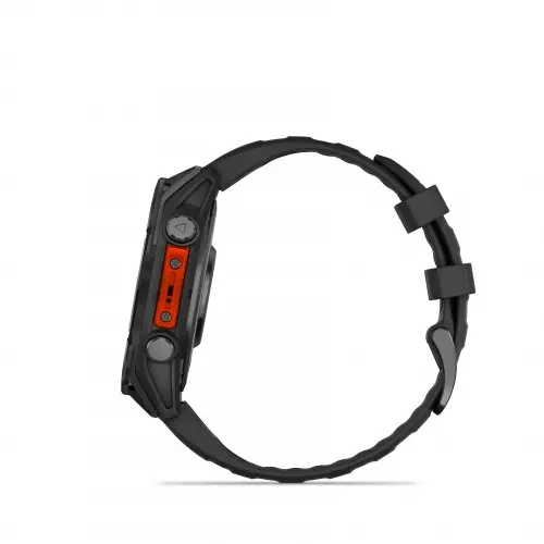 Garmin FĒNIX® 8 - 47 mm, AMOLED - FĒNIX® 8 - 47 mm, AMOLED - Slate Gray cu curea din silicon Black 010-02904-00 - 4