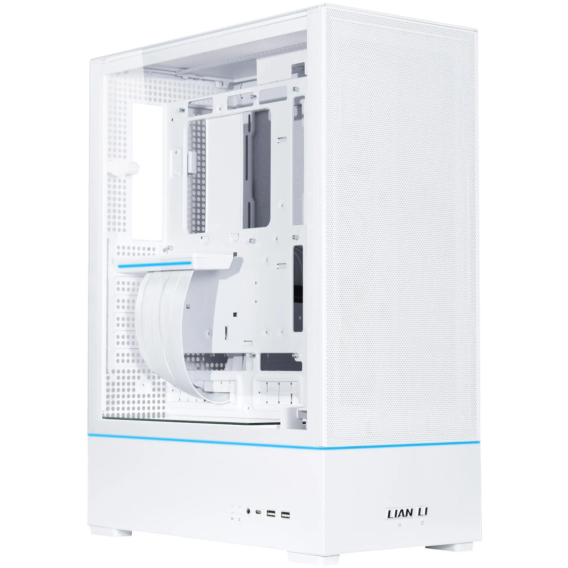 Κουτί Lian-Li SUP01W Mid-Tower, Tempered Glass, Λευκό