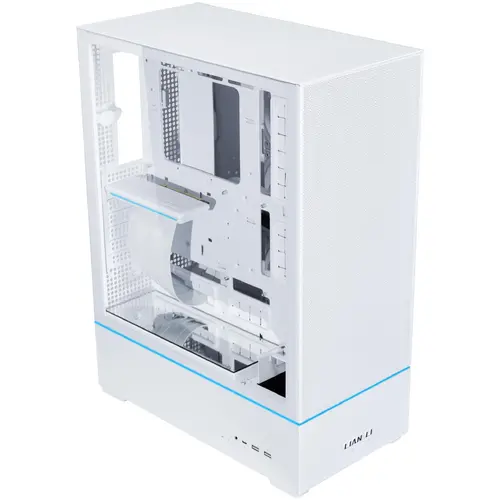 Кутия Lian-Li SUP01W Mid-Tower, Tempered Glass, Бяло - image 1