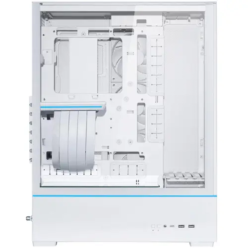 Кутия Lian-Li SUP01W Mid-Tower, Tempered Glass, Бяло - image 2