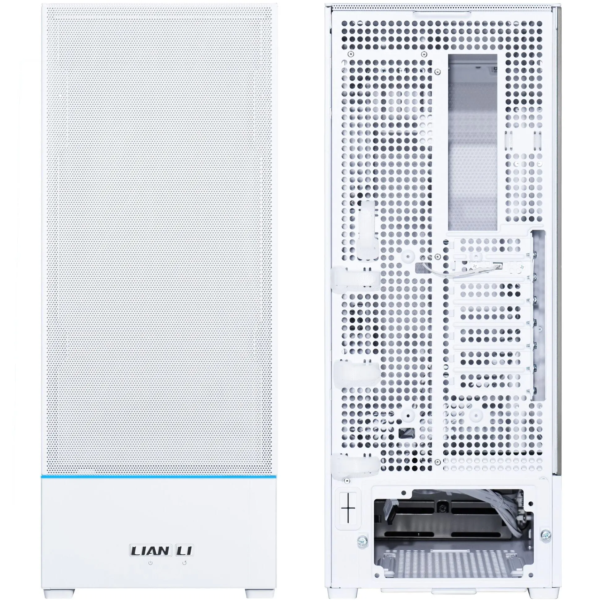 Кутия Lian-Li SUP01W Mid-Tower, Tempered Glass, Бяло - image 4