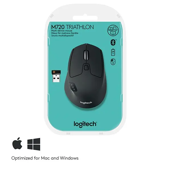 МИШКА LOGITECH M720 - Wireless / Безжична - Black - PN 910-004791 - image 7